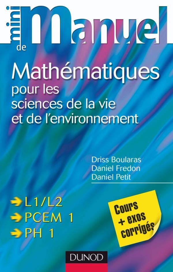 Mini manuel de Mathématiques pour les sciences de la vie et de l