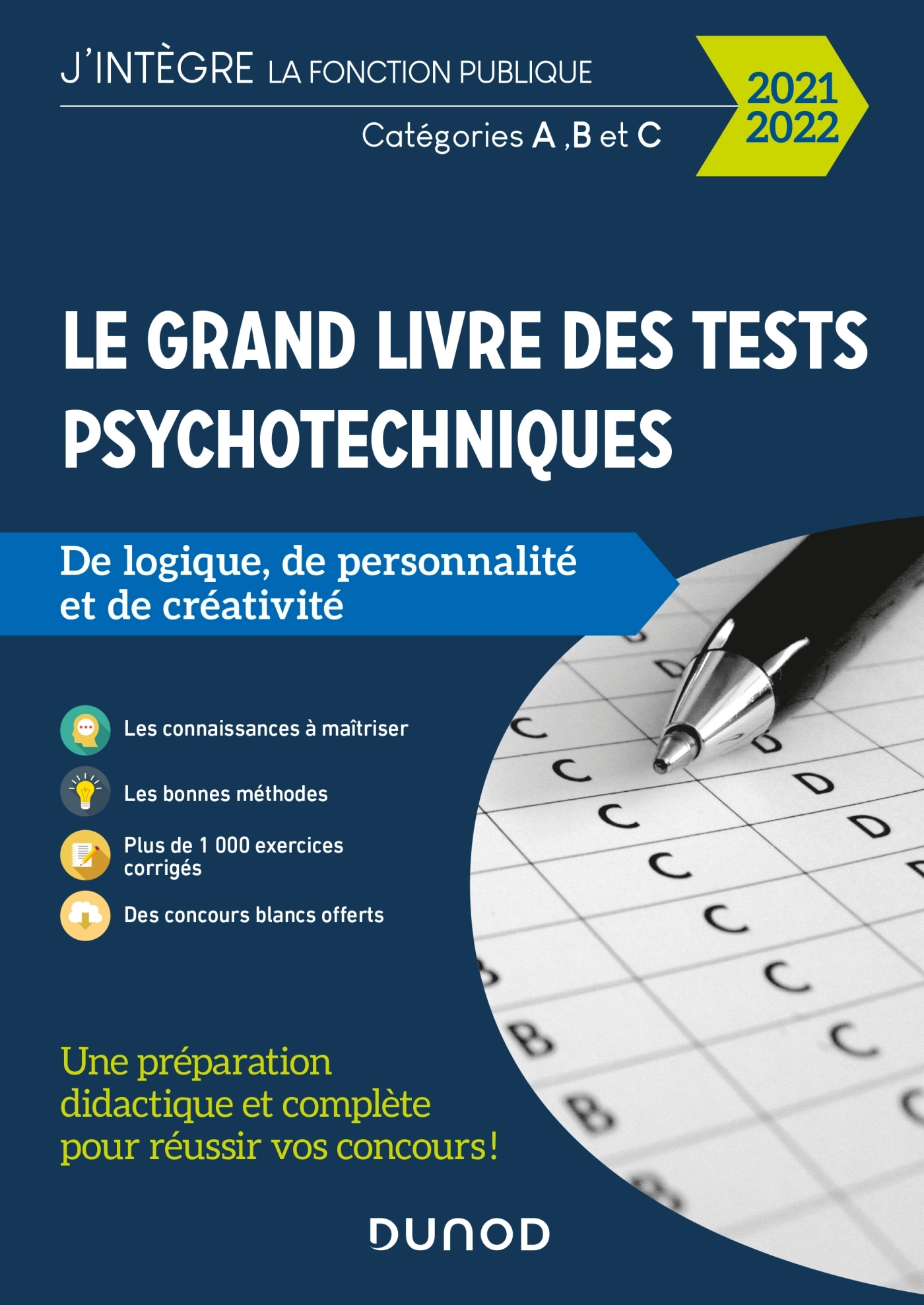 Le Grand Livre Des Tests Psychotechniques De Logique De Personnalite Et De Creativite 21 22 Livre Et Ebook Tests Psychotechniques De Bernard Myers Dunod