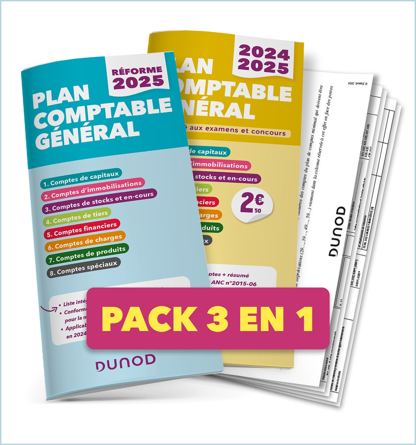 DUNODPACK 3 EN 1 PLAN COMPTABLE GENERAL 2025 Livre Comptabilité de