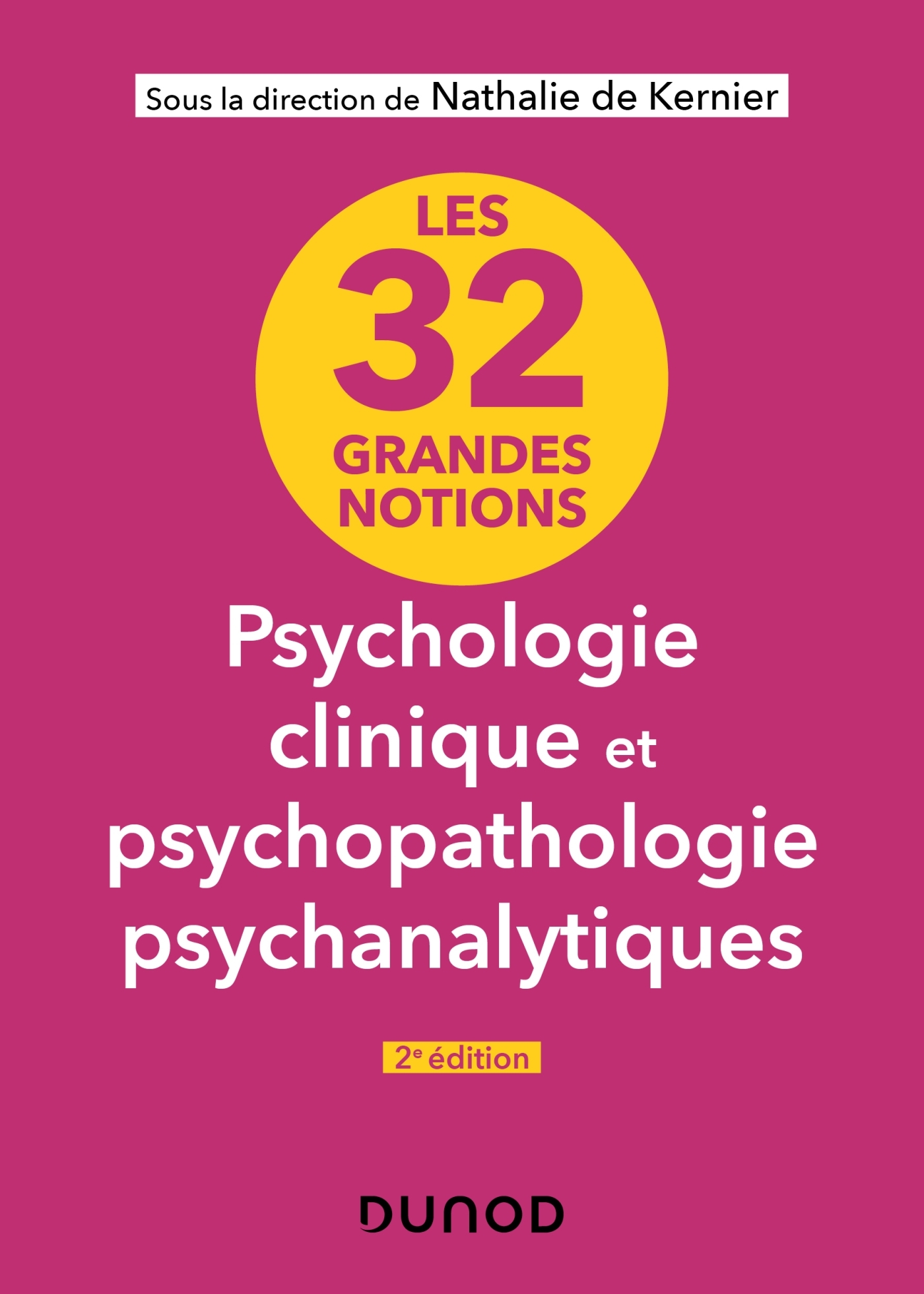 Les 32 Grandes Notions De Psychologie Clinique Et Psychopathologie ...