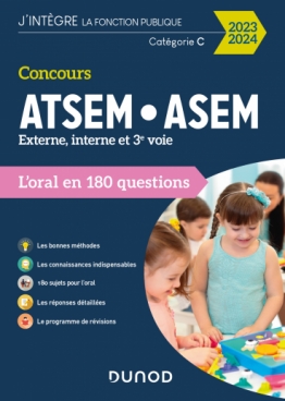 Concours ATSEM/ASEM L'oral en 180 questions 2023/2024