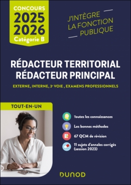 Concours Rédacteur territorial, Rédacteur principal  - 2025