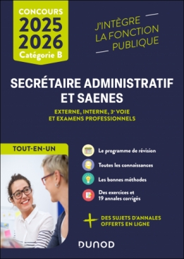 Concours Secrétaire administratif et SAENES 2025-2026