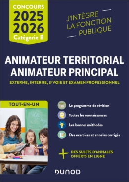 Concours Animateur territorial, animateur principal 2025-2026