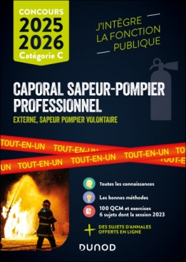 Concours Caporal sapeur-pompier professionnel 2025-2026