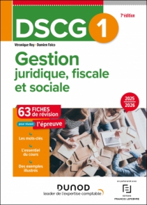 DSCG 1 Gestion juridique, fiscale et sociale - Fiches 2025-2026