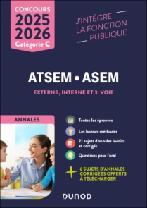 Concours ATSEM/ASEM - Annales corrigées - 2025-2026