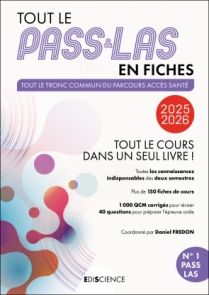 Tout le PASS & LAS en fiches 2025-2026