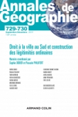 Annales de géographie - N°729-730 6 2019