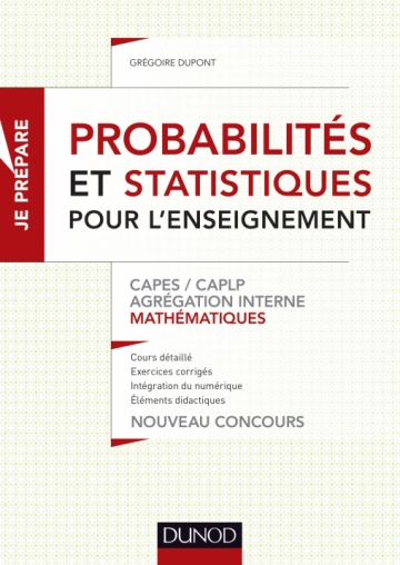 Probabilités Et Statistiques Pour Lenseignement Capes - 