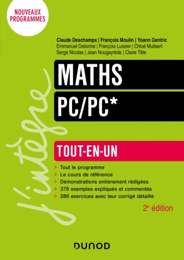 Maths Tout-en-un PC/PC* - Livre et ebook Maths et Informatique de Claude  Deschamps - Dunod