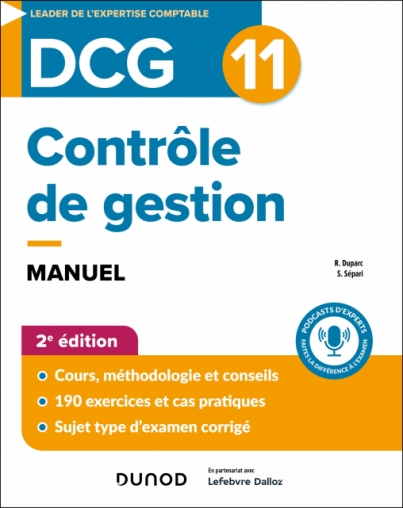 DCG 11 - Contrôle de gestion - Manuel