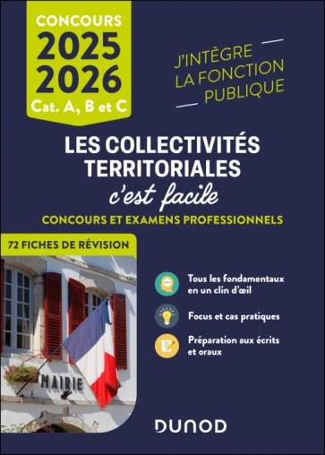 Les Collectivités territoriales, c'est facile - Catégories A et B - 2025-2026