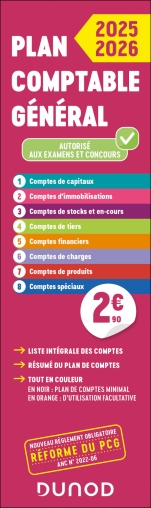 Plan comptable général - PCG - 2025-2026