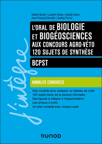 L'oral de Biologie et Biogéosciences aux concours Agro-Véto