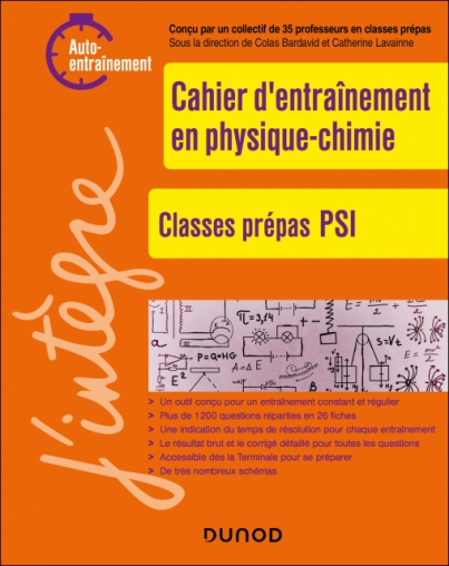 Cahier d'entrainement en physique-chimie PSI