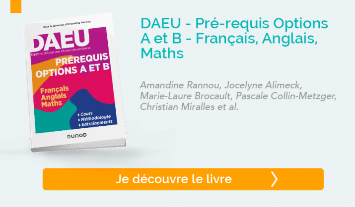 Découvrir "DAEU - Pré-requis Options A et B - Français, Anglais, Maths"