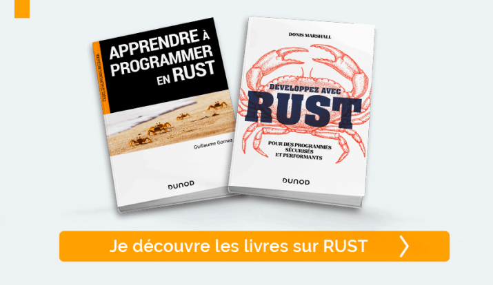 Je découvre les livres sur le langage RUST