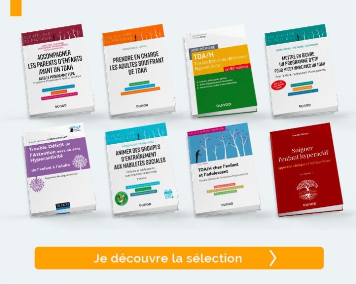 sélection de livres pour les professionnels travaillant avec les enfants, ados et adultes TDA/H